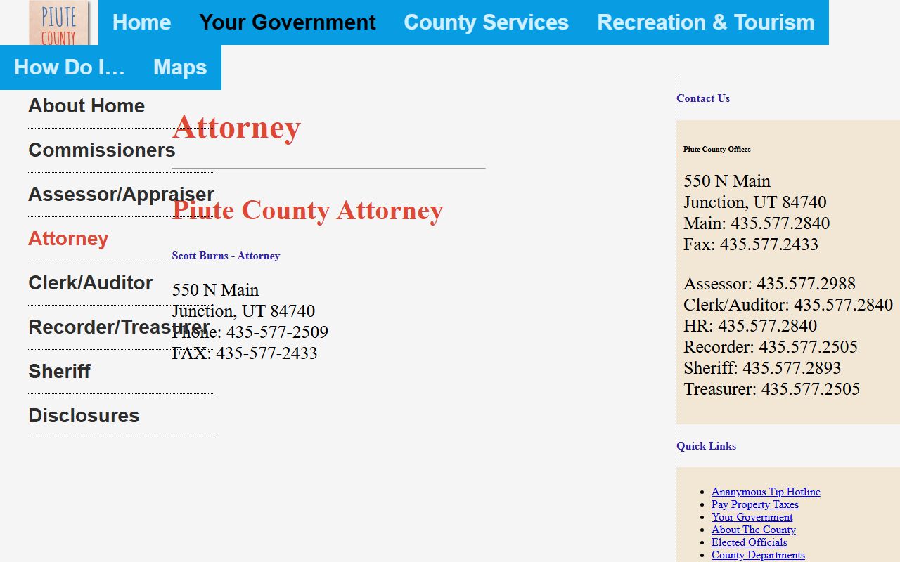 Piute County Attorney court records after arrest charging office